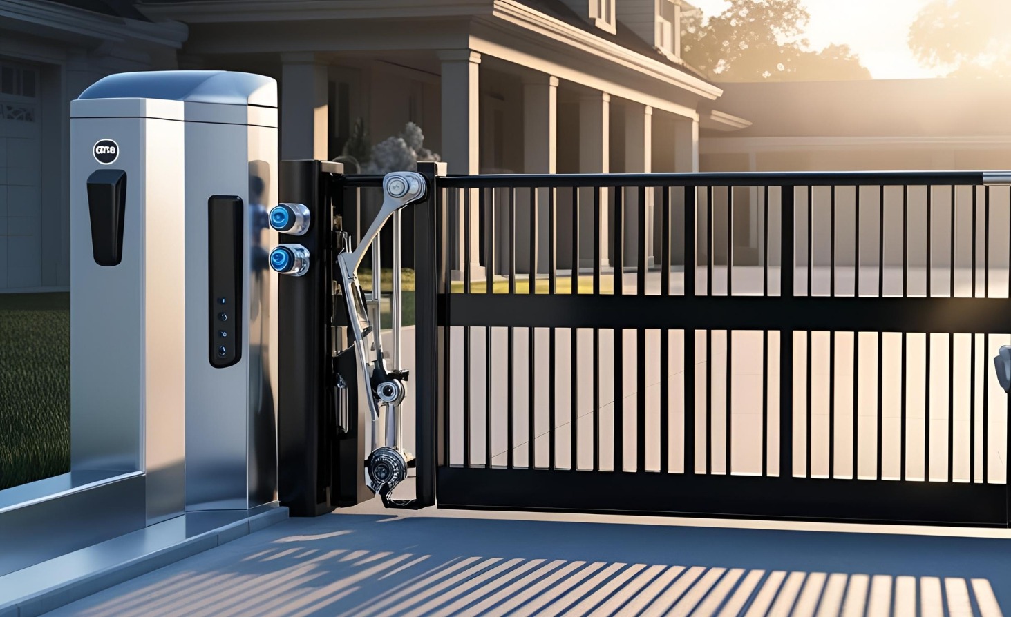 Installation de portail neuf chez un particulier