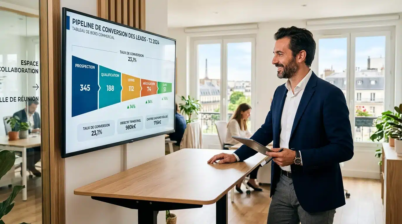 Responsable commercial pilotant la conversion de leads qualifiés